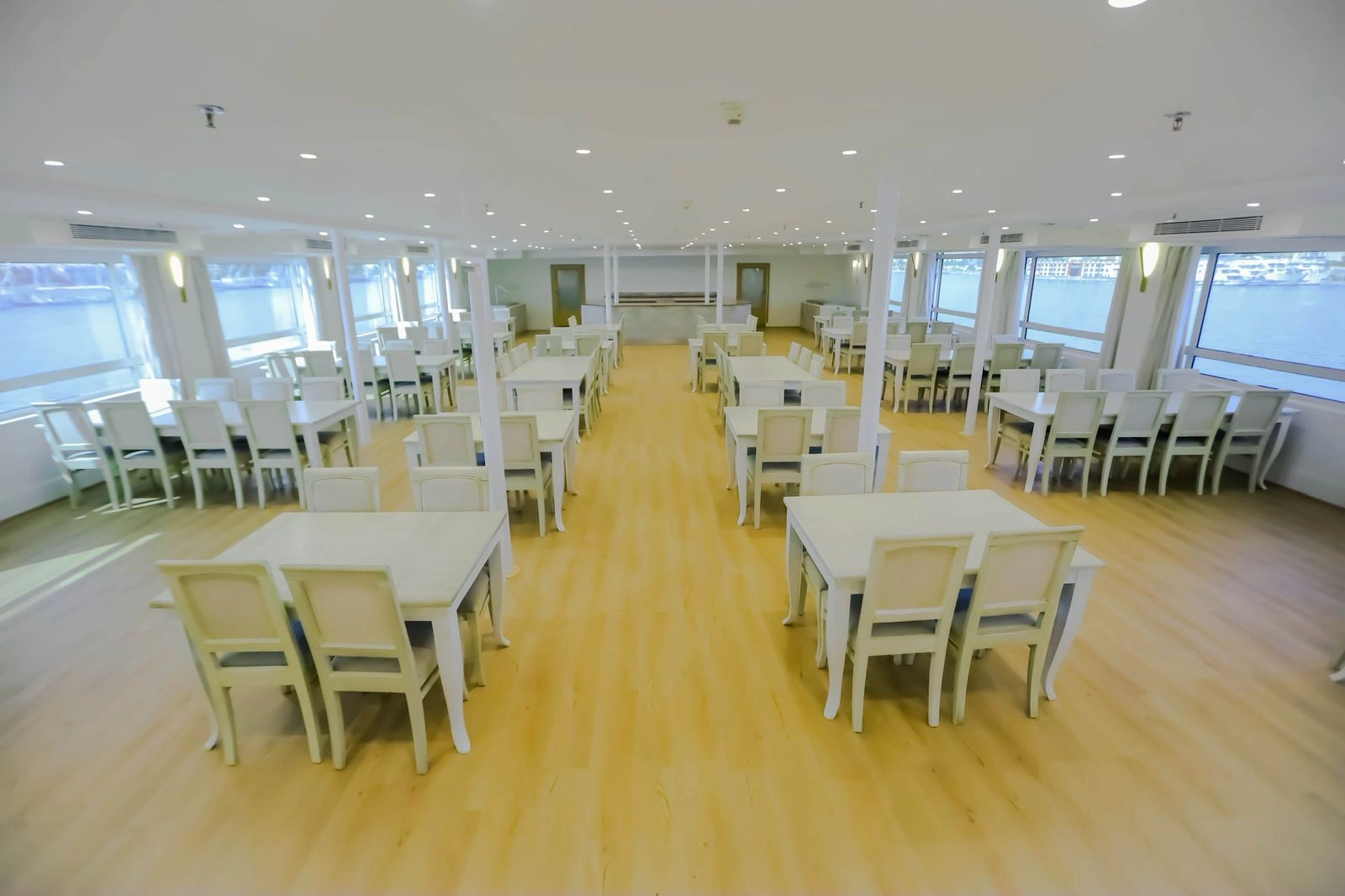 Restaurant aboard the MS Nile Palace Cruise Nile cruise